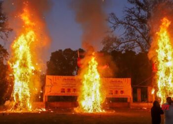 Dussehra celebrated in valley, Ravana effigy burned at Srinagar’s SK Stadium