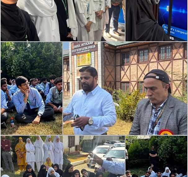 Educational Exposure visit/ tour of the Electoral Literacy Club to Office of Chief Electoral Officer, Srinagar