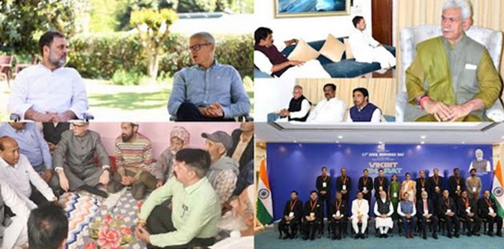K H Snippets : Weekly Timeline Of Key Engagement Of LG Sinha, CM Omar