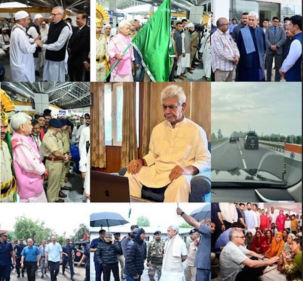 K H Snippets: Weekly Timeline Of Key Engagements Of LG Sinha, CM Omar