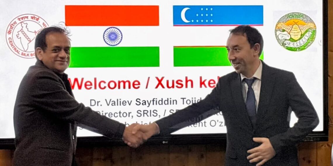 International Collaboration in Temperate Sericulture Strengthened; Director, Sericulture Research Institute Tashkent Visits CSRTI Pampore