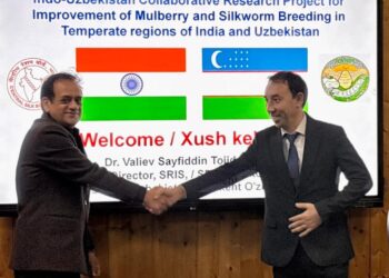 International Collaboration in Temperate Sericulture Strengthened; Director, Sericulture Research Institute Tashkent Visits CSRTI Pampore