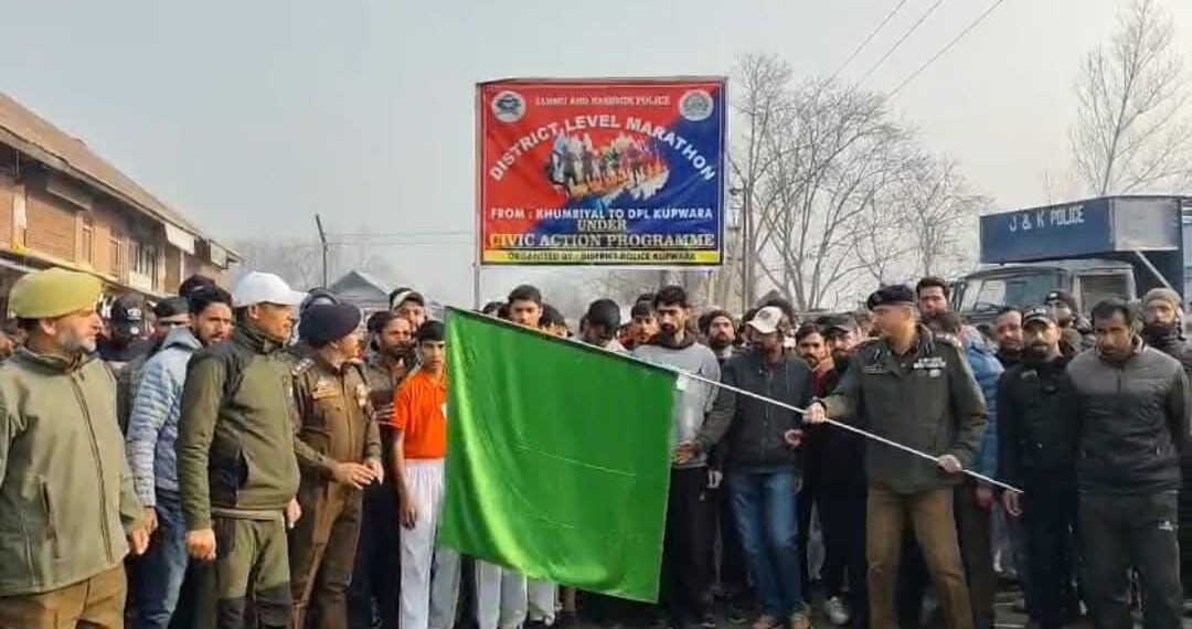 Kupwara Police Hosts Marathon to Promote Fitness and Youth Engagement