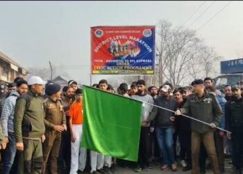 Kupwara Police Hosts Marathon to Promote Fitness and Youth Engagement