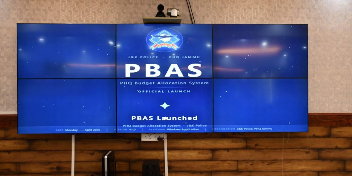 PHQ Budget Allocation Software (PBAS) Inaugurated at PCR Kashmir