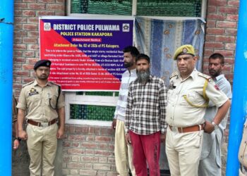 Police attach property worth lakhs under NDPS Act in Pulwama