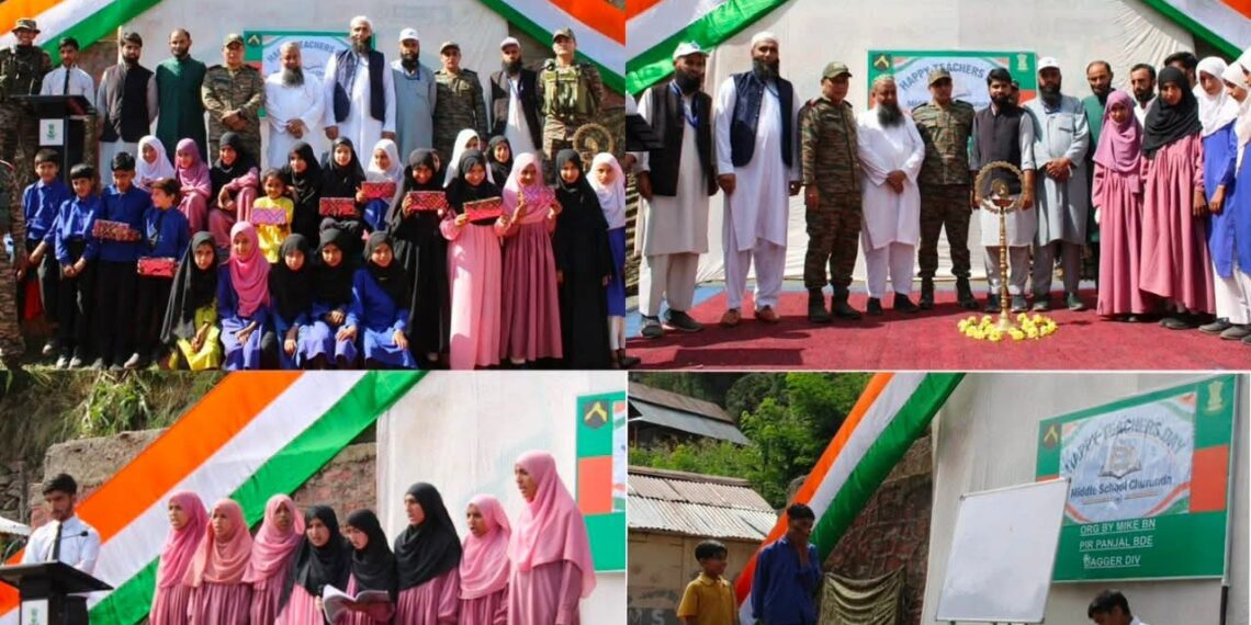 Indian Army Organises Teachers’ Day Programme at Churunda Middle School