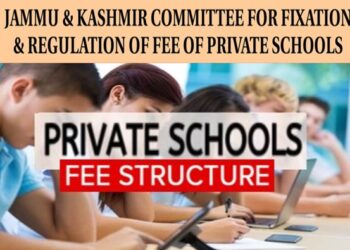 Fee Fixation Committee Tightens Regulations on Private School Fees in J&K
