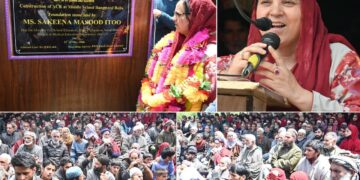 Sakeena Itoo inaugurates Primary School Satrajan Bangiward