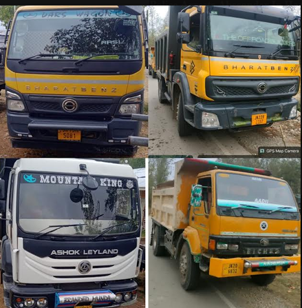 Four Vehicles Seized For Illegal Mining In Shopian: Police