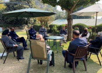 Farooq Abdullah meets party functionaries from Jammu: NC