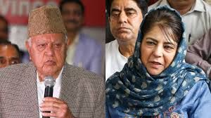 Farooq, Sat Sharma, Koul, Mehbooba visit Mata Kheer Bhawani Shrine