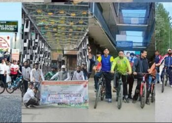Fit India Sundays on Cycle event held in Baramulla