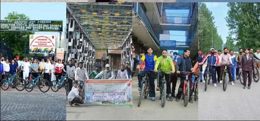Fit India Sundays on Cycle event held in Baramulla