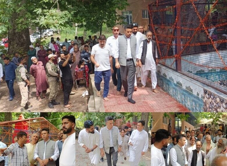 DC B’gam visits historic Vasuki Mandir at Hushroo