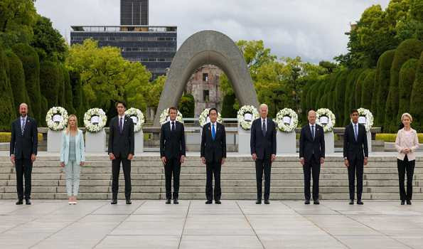 G7 leaders visit Hiroshima Peace Memorial Museum