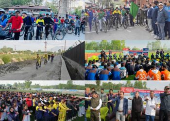 District Ganderbal holds Cyclothon to champion Fitness, Drug-Free Living among Youth