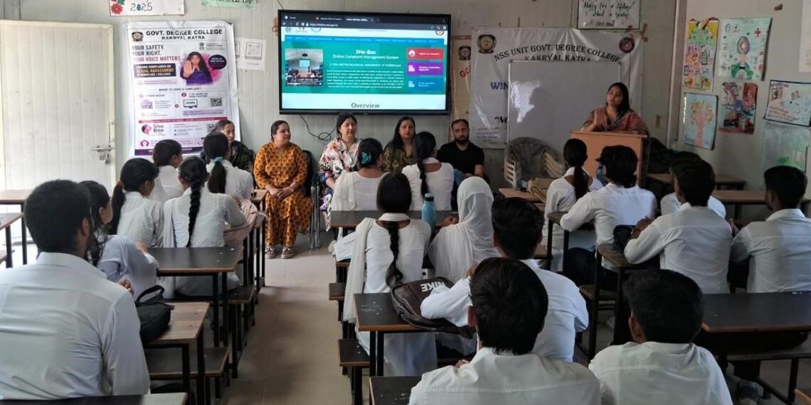 GDC Kakryal organises awareness Lecture on POSH, Promotes Safe & Inclusive Campus Environment