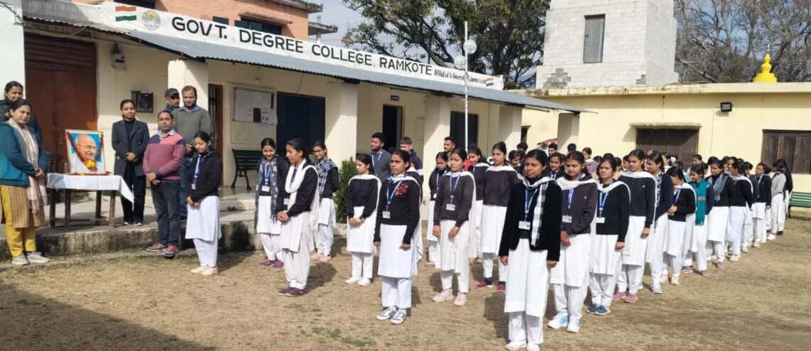 GDC Ramkote pays tributes to Mahatma Gandhi on Martyr’s day