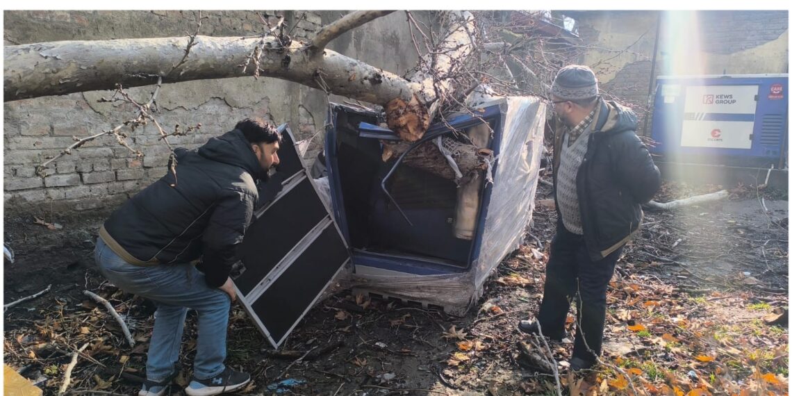 Dir Agriculture (K) assesses Gusty Wind Damage at Lalmandi
