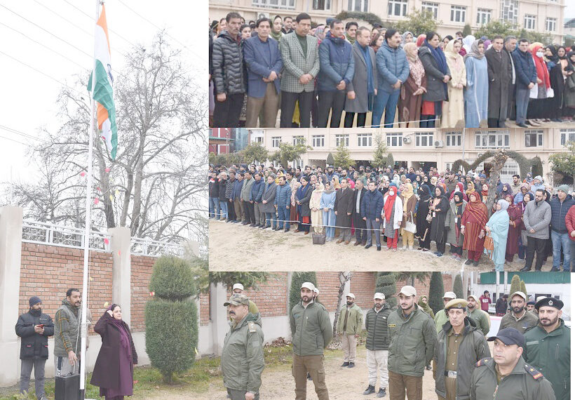 GMC Srinagar celebrates 77th Republic Day with patriotic fervour