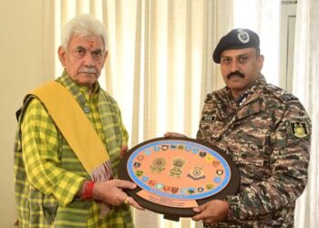 GP Singh The DG CRPF Calls On LG