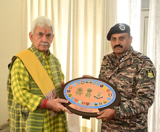 GP Singh The DG CRPF Calls On LG