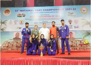 Players of GVEI Srinagar win gold, bronze medials in Sqay championship in Goa