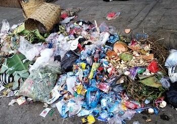 Open garbage site, a source of embarrassment apart from the health hazard for villagers at Guloora, Langate