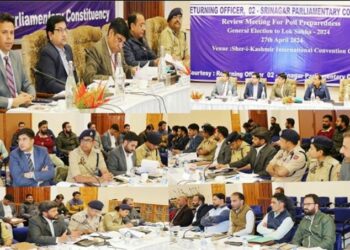 LS Elections 2024: General, Police, Expenditure Observers for Srinagar PC hold joint meeting with Officers at SKICC