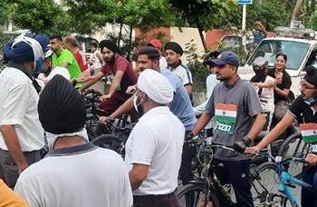 Girls, boys cycling competition held as part of I- Day special sports week