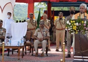 LG attends Attestation cum Passing out Parade of Dy SPs (Prob.) , PSIs at SKPA Udhampur