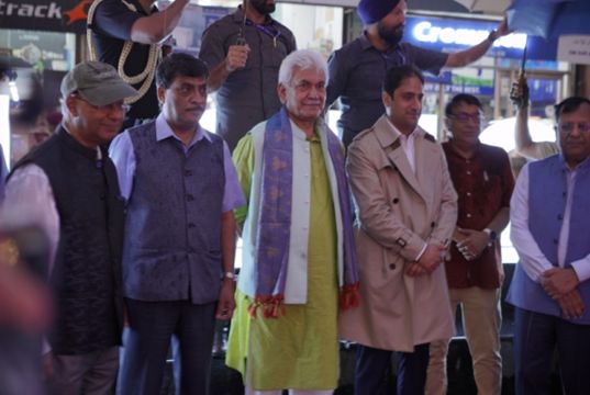LG inaugurates revamped Residency Road, Srinagar Square, Lal Chowk, Clock Tower
