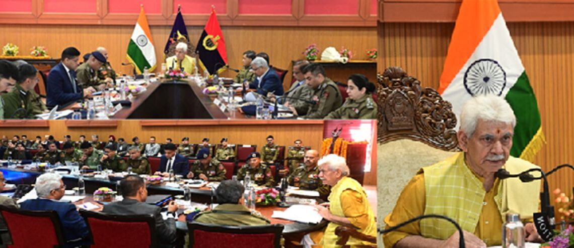 LG Reviews Security Of Jammu Division At A High-Level Meet In Jammu