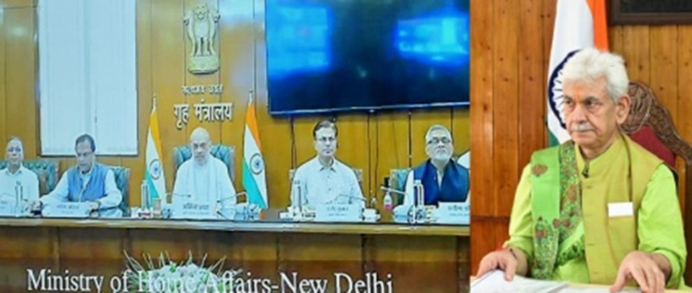 LG Attends High-Level Security Meeting Chaired by HM Amit Shah