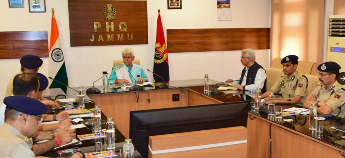 UHQ Meet In Srinagar: LG Discusses Reasi Attack , Multilayer Security For Amarnath Yatra