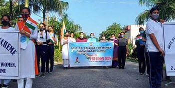 Govt PG College for Women organises Freedom Run