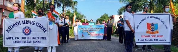 Govt PG College for Women organises Freedom Run