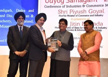 Govt honoured with top achiever award in EoDB, BRAP at Udyog Samagam 2025 in New Delhi