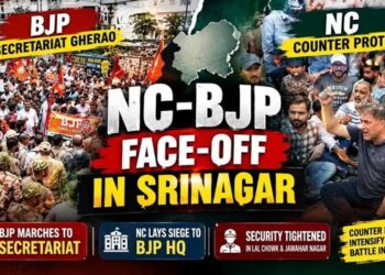 Govt stages protest against Govt, Srinagar witnesses unusual political face-off