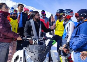 Day-4 Khelo India Winter Games: Union MoS Nisith Pramanik visits Kangdoori, takes stock of sports activities, interacts with players