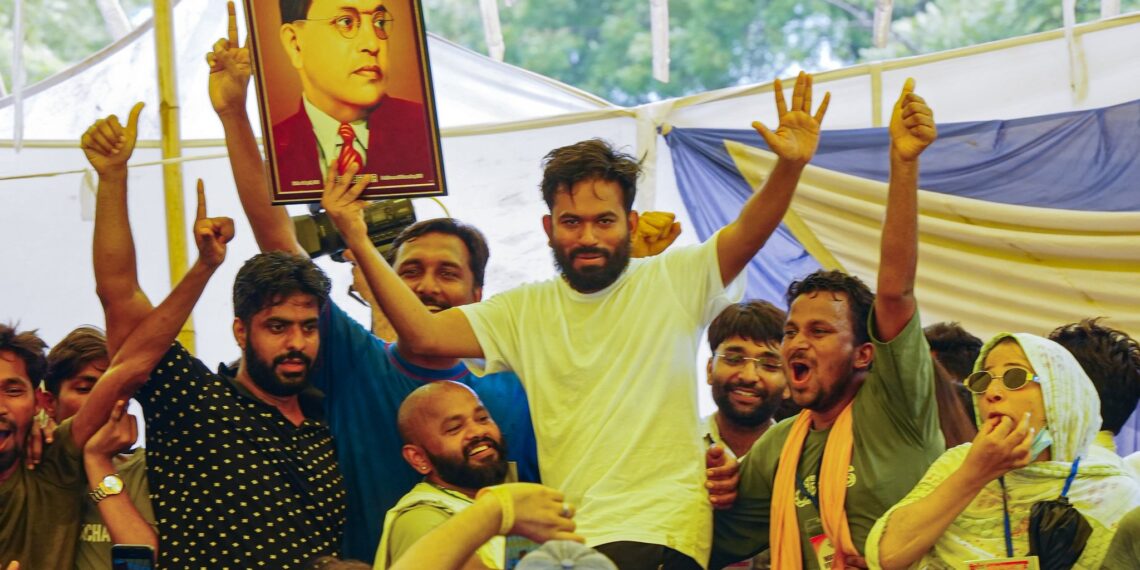 Pradhan’s resignation sparks celebration at Jantar Mantar; CJP continues protest, calls for candle march
