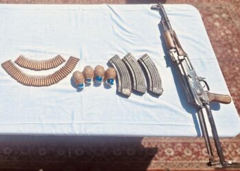 AK-47 rifle, grenades, ammunition recovered in Sopore