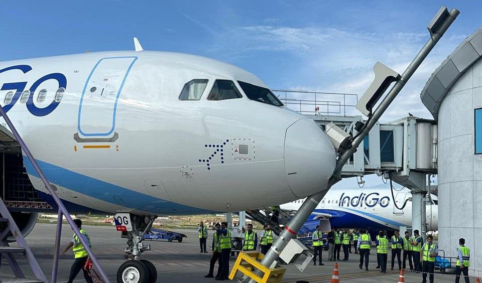 IndiGo Aircraft Hits VDGS Pole During Parking At Srinagar Airport, All Safe