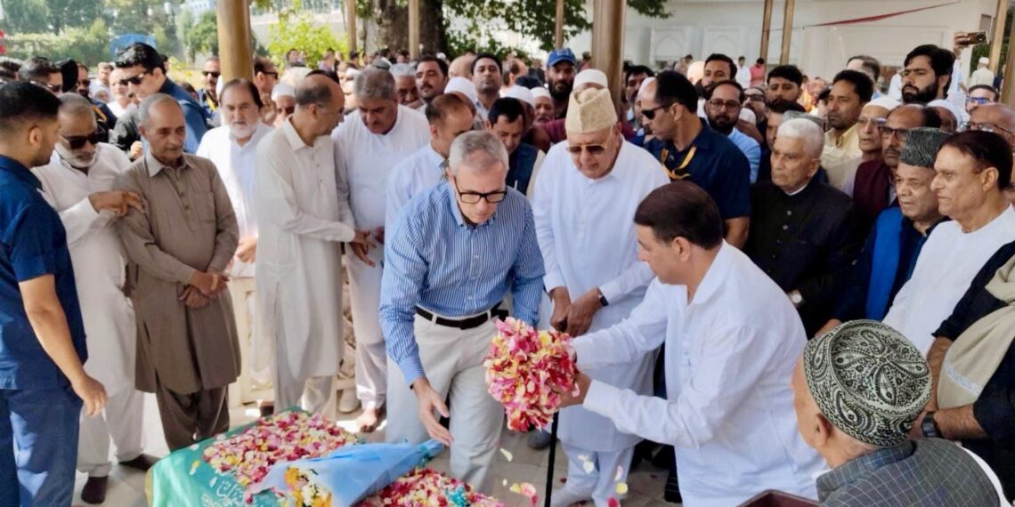 NC pays tribute to Sheikh Abdullah on 44th death anniversary