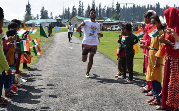 Half marathon run at gulmarg