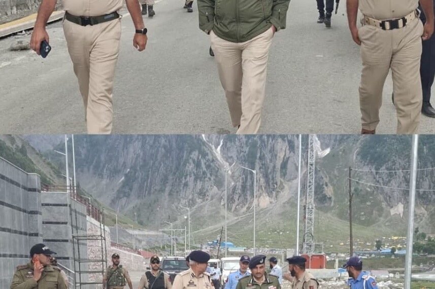 IGP Traffic reviews arrangements for Amarnath Yatra during visit to Baltal Base Camp