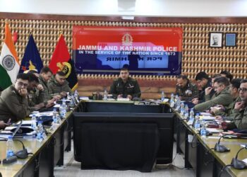 IGP Kashmir Chairs Annual Crime Review Meeting of Kashmir Zone at PCR Kashmir