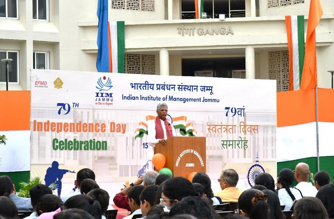 IIM Jammu celebrates 79 th Independence Day with gaiety,patriotic fervor