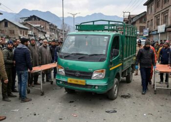 *Five Injured After Load Carrier Overturns in Nowgam, Srinagar*